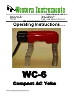 Western Instruments WC-6 Operating Instructions предпросмотр