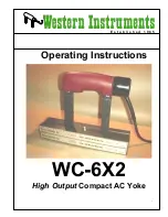 Preview for 1 page of Western Instruments WC-6X2 Operating Instructions Manual