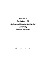 Предварительный просмотр 1 страницы Western Reserve Controls W5-JDC4 User Manual