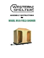 Western Shelter Systems WS-D FIELD SHOWER Assembly Instructions Manual preview
