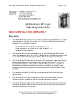 Preview for 1 page of Western Technology 9610A Operating Instructions