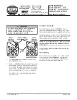 Western 96500 WIDE-OUT Operating Instructions предпросмотр