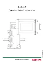 Preview for 5 page of Western CP600 Operation Manual