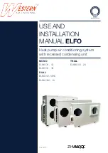 Western ELFO ELSKOV-12 Use And Installation  Manual preview