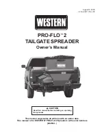 Western PRO-FLO 2 Owner'S Manual preview