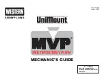 Western UniMount MVP Mechanic'S Manual preview