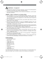 Предварительный просмотр 6 страницы Westfalia 01406 Operating Instructions Manual