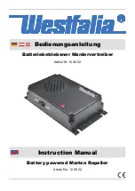 Preview for 1 page of Westfalia 10 06 02 Instruction Manual