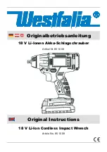 Предварительный просмотр 1 страницы Westfalia 10 85 89 Original Instructions Manual