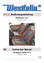 Предварительный просмотр 1 страницы Westfalia 11 43 55 Instruction Manual