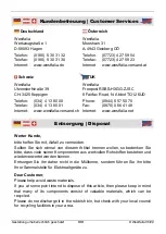 Preview for 9 page of Westfalia 11 78 61 Instruction Manual