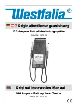 Preview for 1 page of Westfalia 15 30 15 Original Instruction Manual