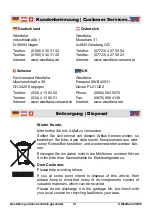 Preview for 19 page of Westfalia 16 54 31 Instruction Manual