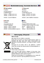 Preview for 11 page of Westfalia 168755 Instruction Manual