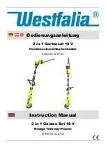 Preview for 1 page of Westfalia 2 in 1 Garden Set 18 V Instruction Manual