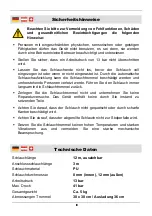 Предварительный просмотр 4 страницы Westfalia 25 96 14 Instruction Manual