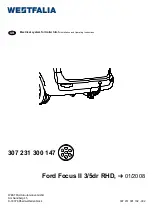 Preview for 1 page of Westfalia 307 231 300 147 Installation And Operating Instructions Manual