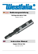 Preview for 2 page of Westfalia 33 47 55 Instruction Manual