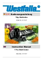 Westfalia 41 01 67 Instruction Manual preview