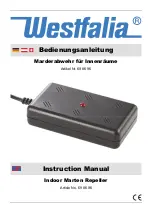 Предварительный просмотр 1 страницы Westfalia 69 86 96 Instruction Manual