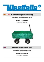 Preview for 1 page of Westfalia 70 85 29 Instruction Manual