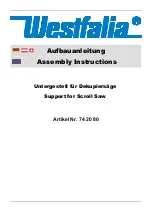 Предварительный просмотр 2 страницы Westfalia 74 20 80 Assembly Instructions