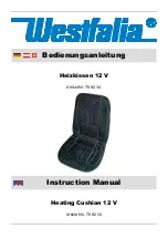 Предварительный просмотр 2 страницы Westfalia 76 82 34 Instruction Manual