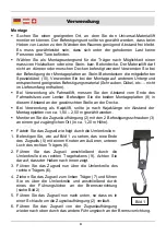 Preview for 9 page of Westfalia 80 00 63 Instruction Manual