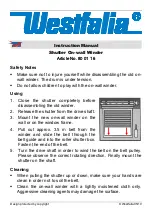 Предварительный просмотр 3 страницы Westfalia 80 01 16 Instruction Manual