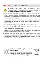 Предварительный просмотр 6 страницы Westfalia 80 01 62 Instruction Manual