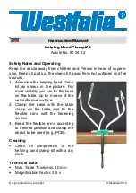 Preview for 3 page of Westfalia 80 34 82 Instruction Manual