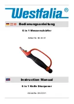 Предварительный просмотр 2 страницы Westfalia 802351 Instruction Manual