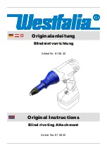 Предварительный просмотр 1 страницы Westfalia 81 08 20 Original Instructions Manual