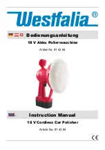 Westfalia 81 43 84 Instruction Manual preview