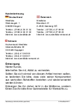 Preview for 3 page of Westfalia 81 67 33 Instruction Manual