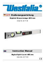 Preview for 1 page of Westfalia 82 71 69 Instruction Manual