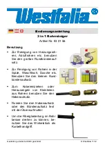 Preview for 1 page of Westfalia 83 01 56 Instruction Manual