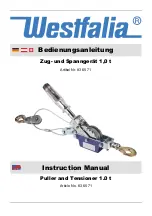 Preview for 1 page of Westfalia 83 65 71 Instruction Manual