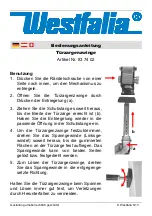 Westfalia 837402 Instruction Manual preview