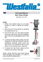 Preview for 2 page of Westfalia 837402 Instruction Manual