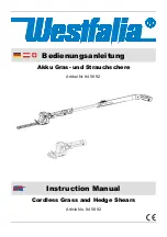 Preview for 1 page of Westfalia 84 58 92 Instruction Manual