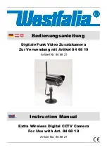 Westfalia 84 68 21 Instruction Manual preview