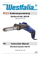 Preview for 1 page of Westfalia 85 27 05 Instruction Manual