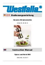 Westfalia 85 36 31 Instruction Manual preview