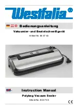 Preview for 1 page of Westfalia 85 47 43 Instruction Manual