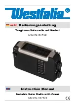 Preview for 1 page of Westfalia 85 79 22 Instruction Manual