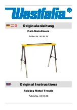 Westfalia 85 95 28 Original Instructions Manual preview