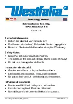 Preview for 1 page of Westfalia 861737 Manual