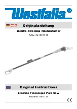 Preview for 1 page of Westfalia 89 01 14 Original Instructions Manual