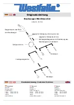 Preview for 1 page of Westfalia 91 95 43 Original Instructions